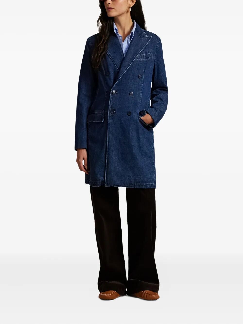 DENIM DOUBLE BREASTED COAT Polo Ralph Lauren