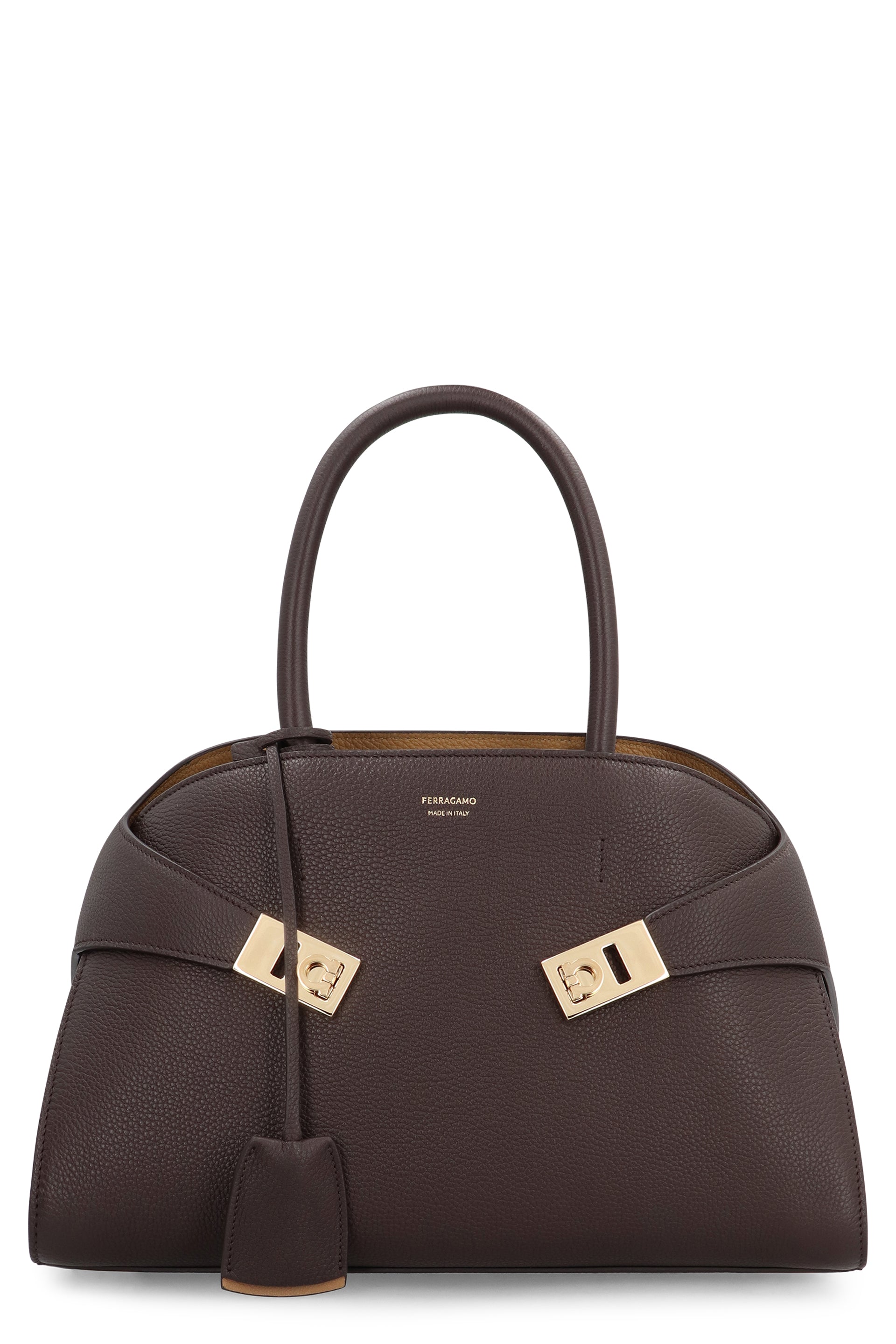 HUG S LEATHER HANDBAG Ferragamo brown TU