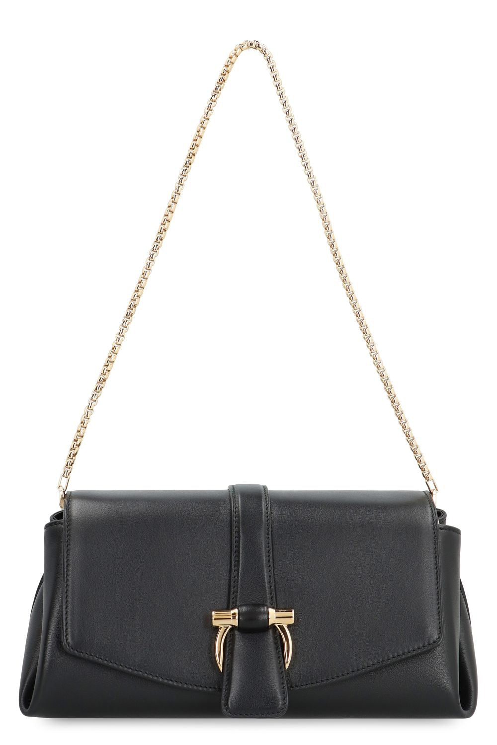 LEATHER CROSSBODY BAG Ferragamo black TU