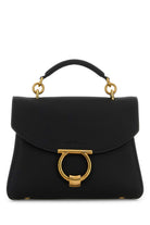 BLACK LEATHER MARGOT HANDBAG Ferragamo BLACK TU