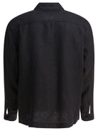 GARMENT DYED WORK JACKET IN LINEN ALEX MILL