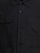 GARMENT DYED WORK JACKET IN LINEN ALEX MILL