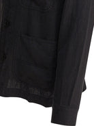 GARMENT DYED WORK JACKET IN LINEN ALEX MILL