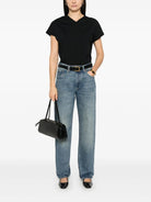 DEVRA SHIRT WITH BLACK PICO Khaite