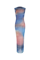 PRINTED TULLE THE AIR DRESS JEAN PAUL GAULTIER PRINTED XS
