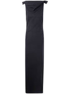 LONG BACKLESS DRESS WITH BELT ON THE BACK JEAN PAUL GAULTIER BLACK S