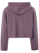 BONDED COTTON CROPPED BAT SLEEVES HOODIE WITH "GAULTIER" EMBOSSING JEAN PAUL GAULTIER