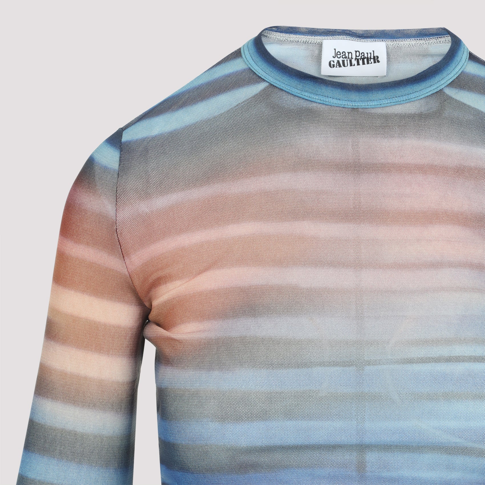 MESH TOP WITH AIR PRINT JEAN PAUL GAULTIER