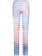 MESH TROUSER PRINTED "AIR" JEAN PAUL GAULTIER BLUE XS
