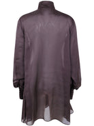 TURTLE NECK SATIN DRESS Sacai