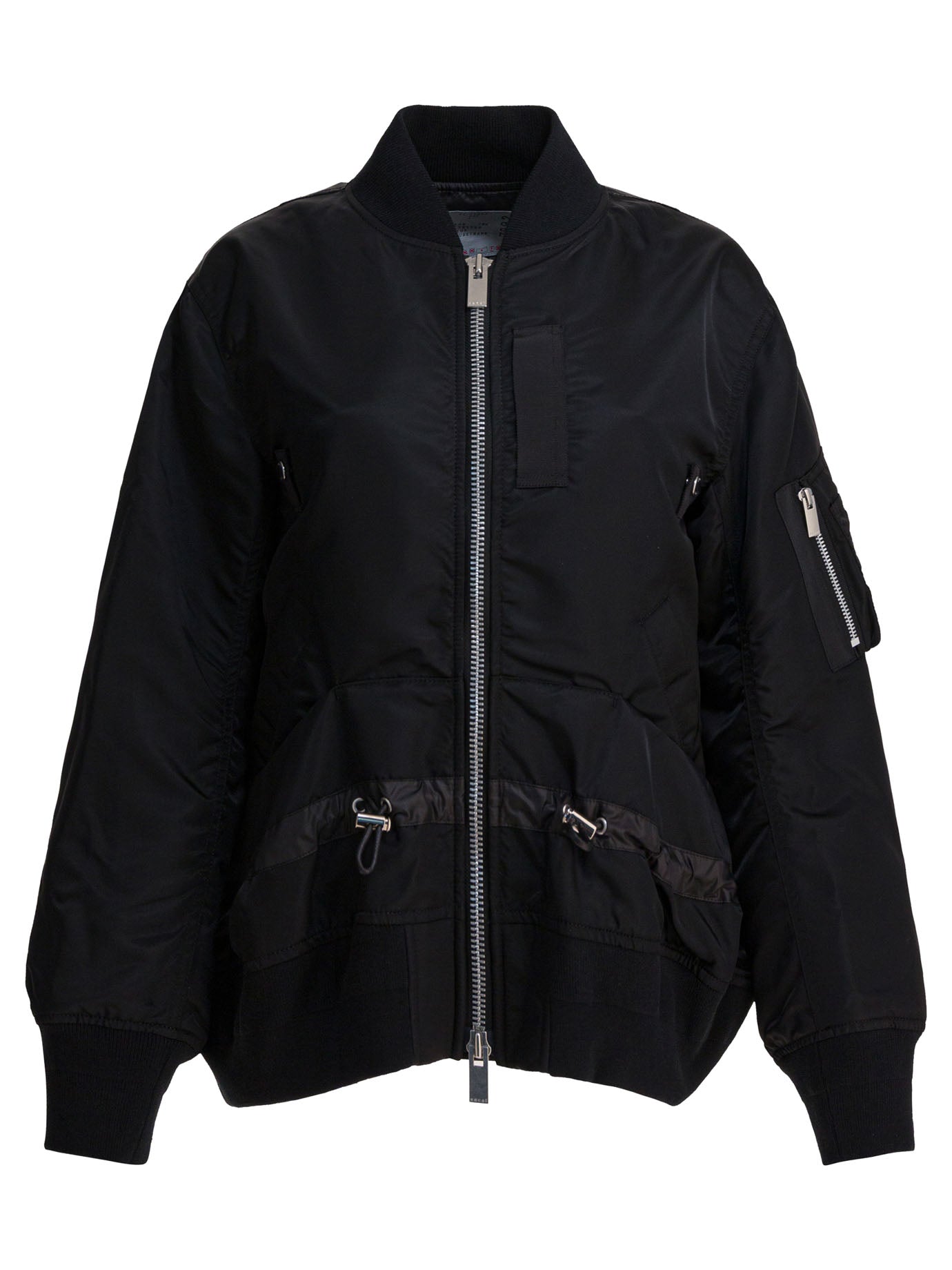 NYLON Twill Double Front Bomber Jacket