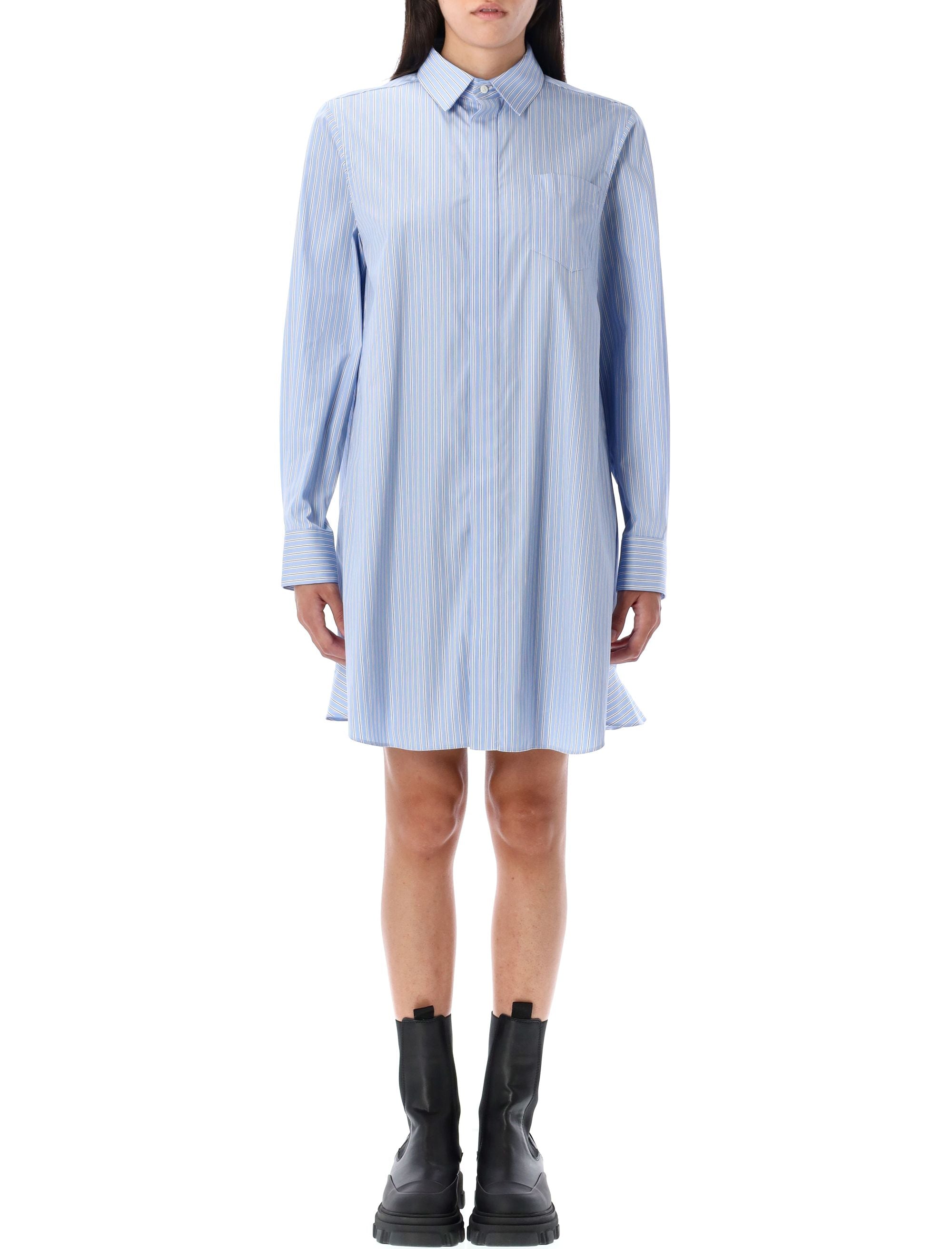 STRIPED SHIRT DRESS Sacai LIGHTBLUE STRIPE 2