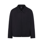 Black Y-3 Refined Jacket with two-way zip fastening, side angle