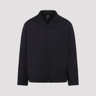 Y-3 Refined Jacket in black wool-blend, back view