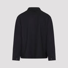 Black Y-3 jacket with adjustable cuffs, detail view