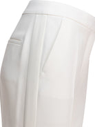 TRIACETATE WHITE TROUSERS MAX MARA PIANOFORTE