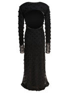 BLACK POLYESTER DRESS MAX MARA SPORTMAX