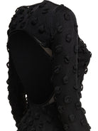 BLACK POLYESTER DRESS MAX MARA SPORTMAX