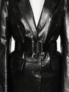 LEATHER JACKET WITH BELT MAX MARA SPORTMAX