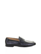 BLACK LEATHER MOCCASIN BARRET BLACK 42.5