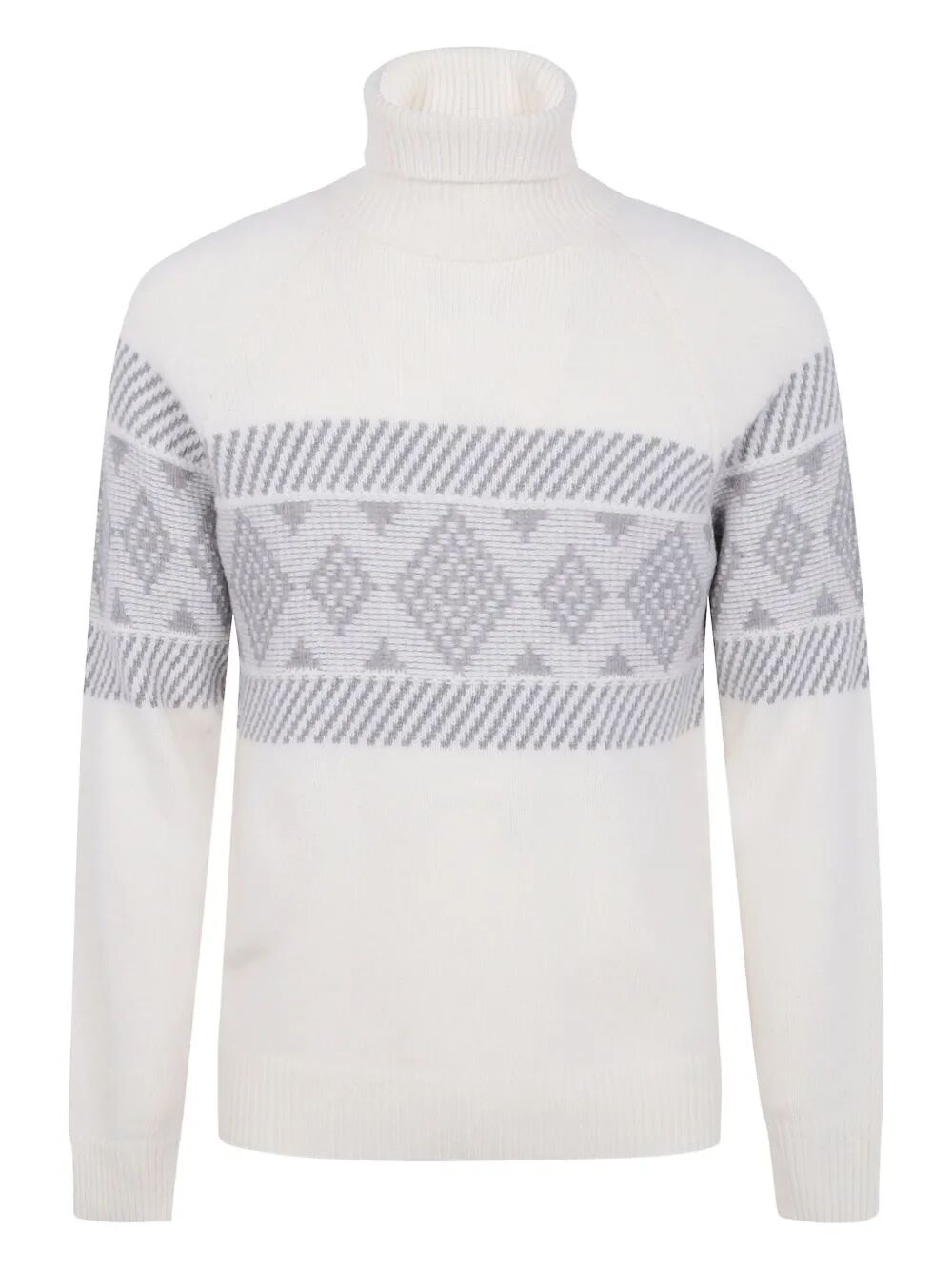 TURTLE NECK CENTRAL EMBROIDER SWEATER BARBA Napoli