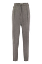 GATTI - CASHMERE DRAWSTRING TROUSERS Max Mara GREY 36