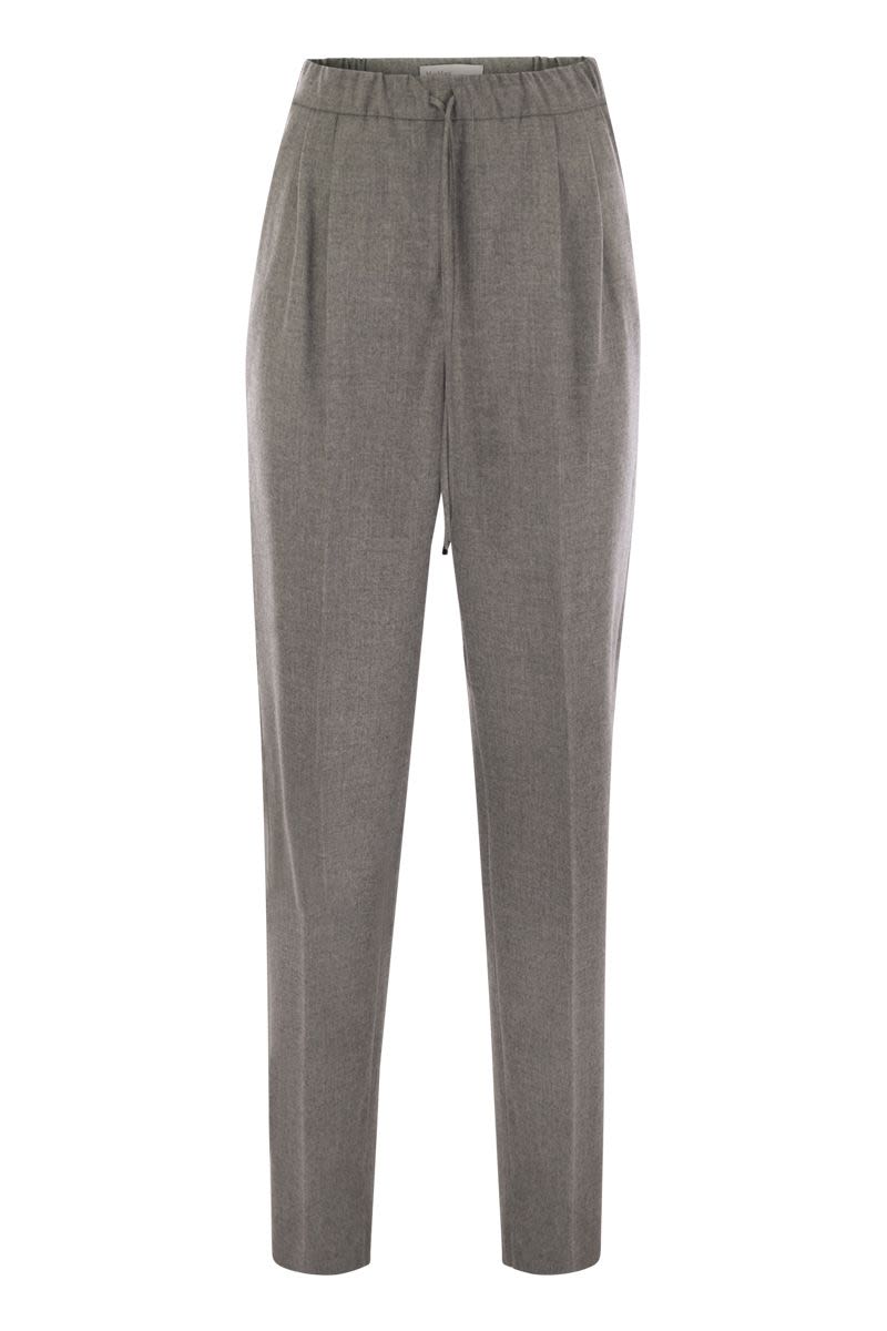 GATTI - CASHMERE DRAWSTRING TROUSERS Max Mara GREY 36