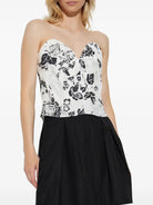 FLORAL PRINT BUSTIER TOP Max Mara