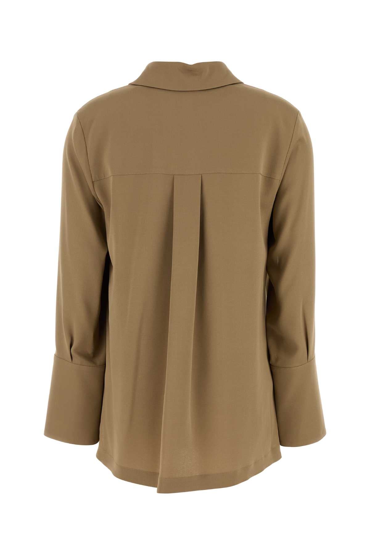 CAMEL STRETCH CREPE DOVER BLOUSE Max Mara