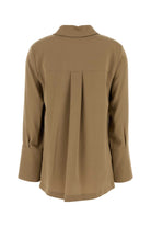 CAMEL STRETCH CREPE DOVER BLOUSE Max Mara