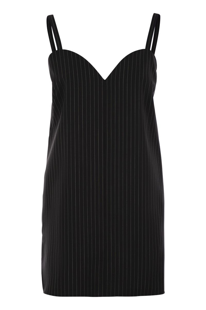 ELAM - PINSTRIPE WOOL CLOTH DRESS Max Mara BLACK 40