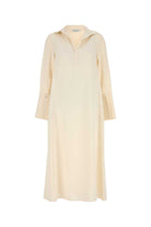 CREAM STRETCH SILK OSSOLA DRESS Max Mara YELLOW 38