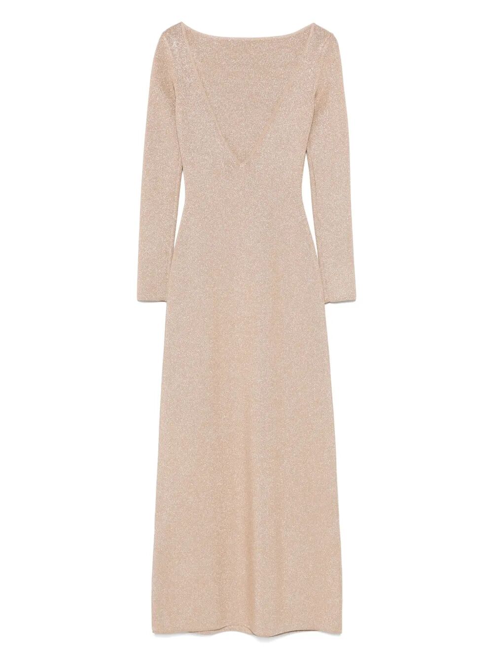 BRACCO - VISCOSE AND LUREX SLIM DRESS Max Mara BEIGE XS