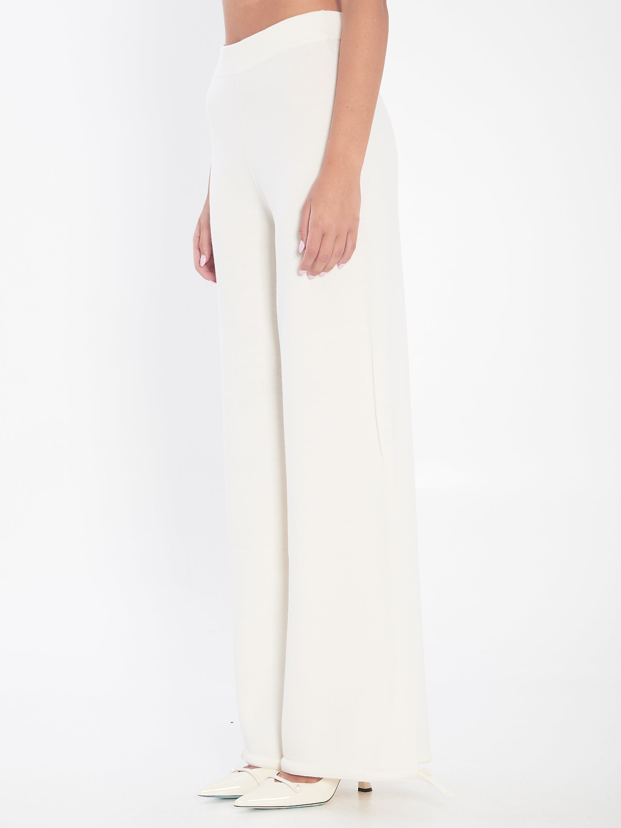 TROUSERS IN WOOL YARN Max Mara