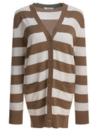 BROWN WOOL KNITWEAR Max Mara BROWN S