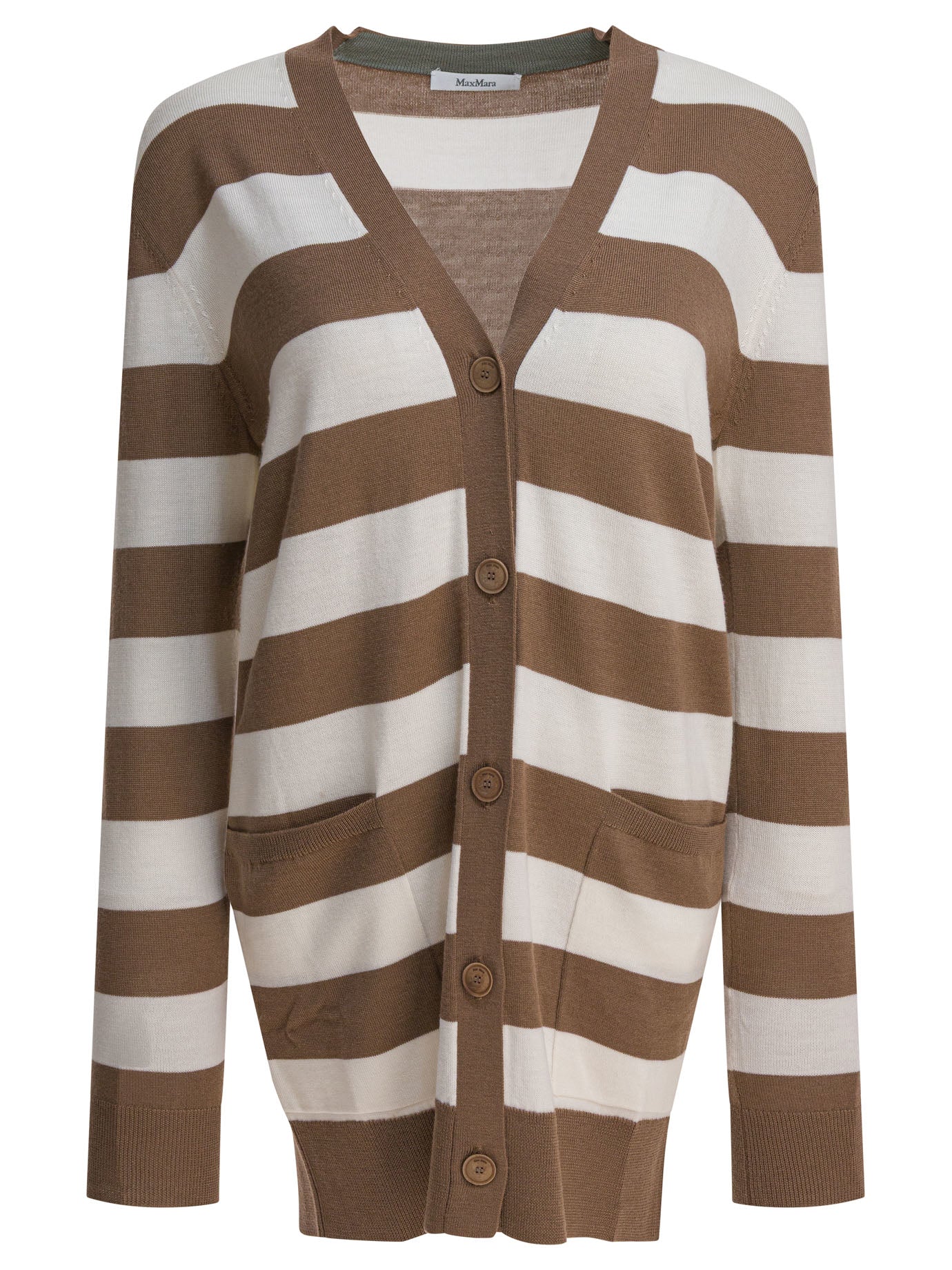 BROWN WOOL KNITWEAR Max Mara BROWN S