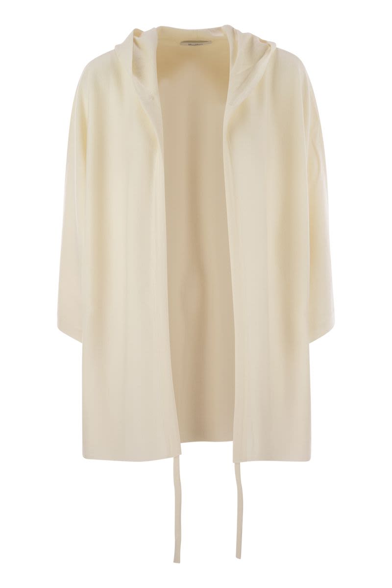 HOODIE CARDIGAN KNIT "ASTER " Max Mara WHITE XS