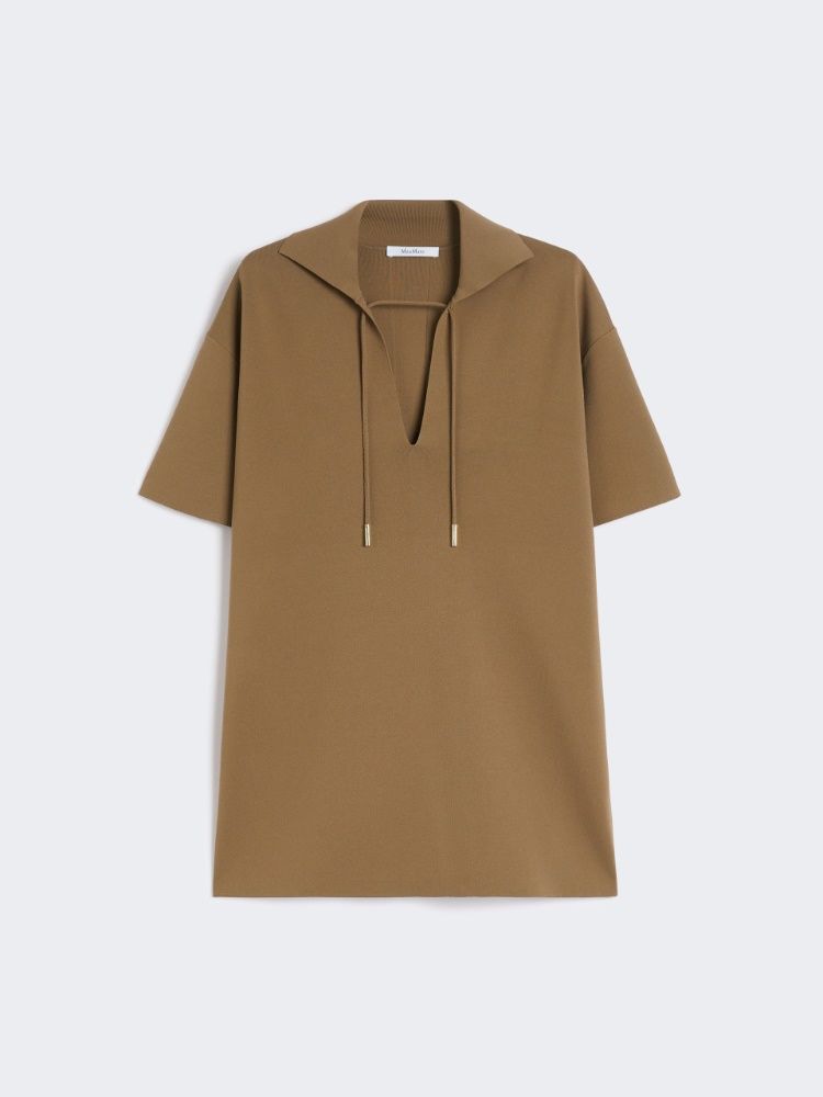 BLOUSE WITH SHORT SLEEVES Max Mara BROWN XS