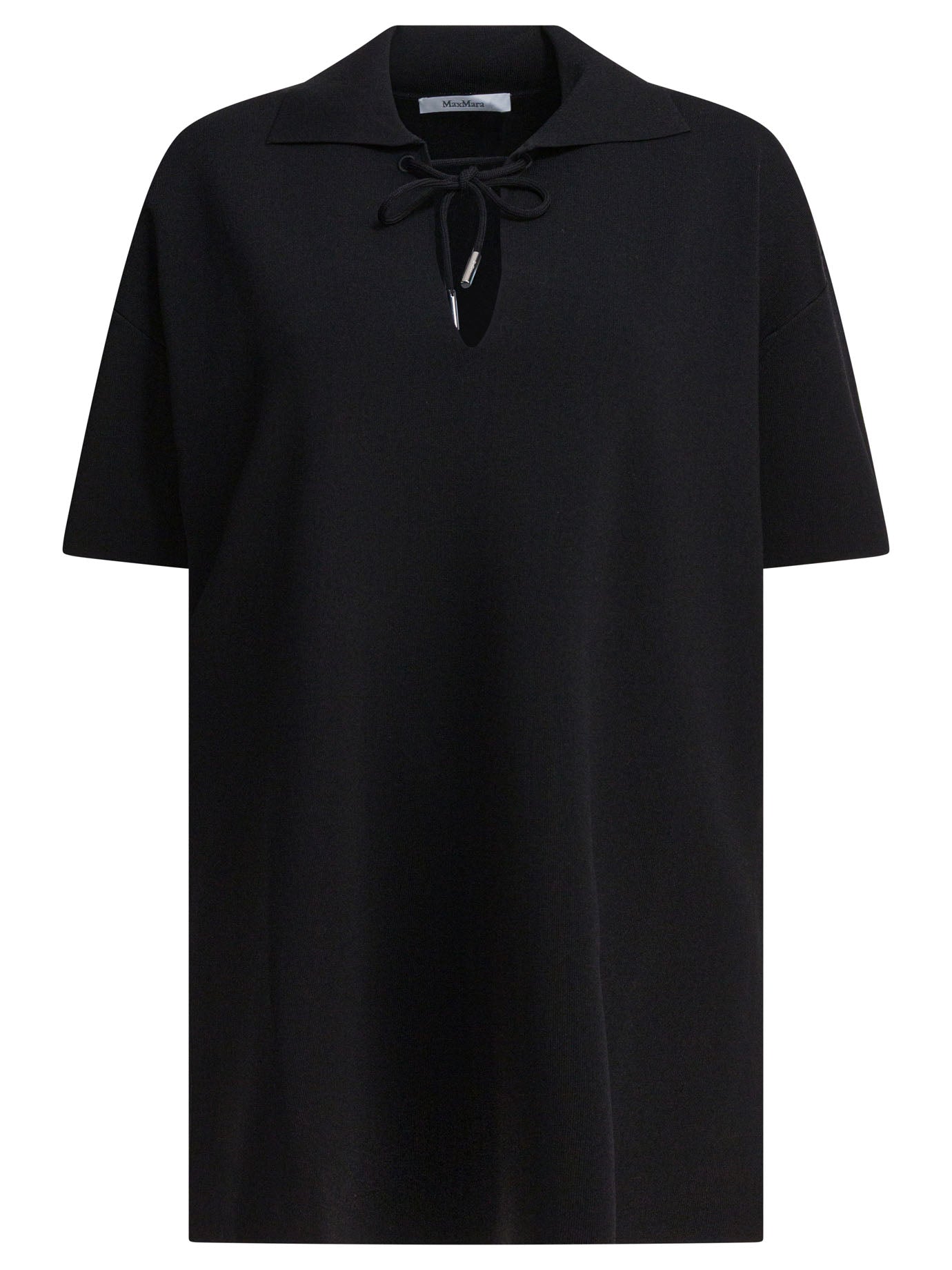 BLACK POLYAMIDE TOP Max Mara BLACK S