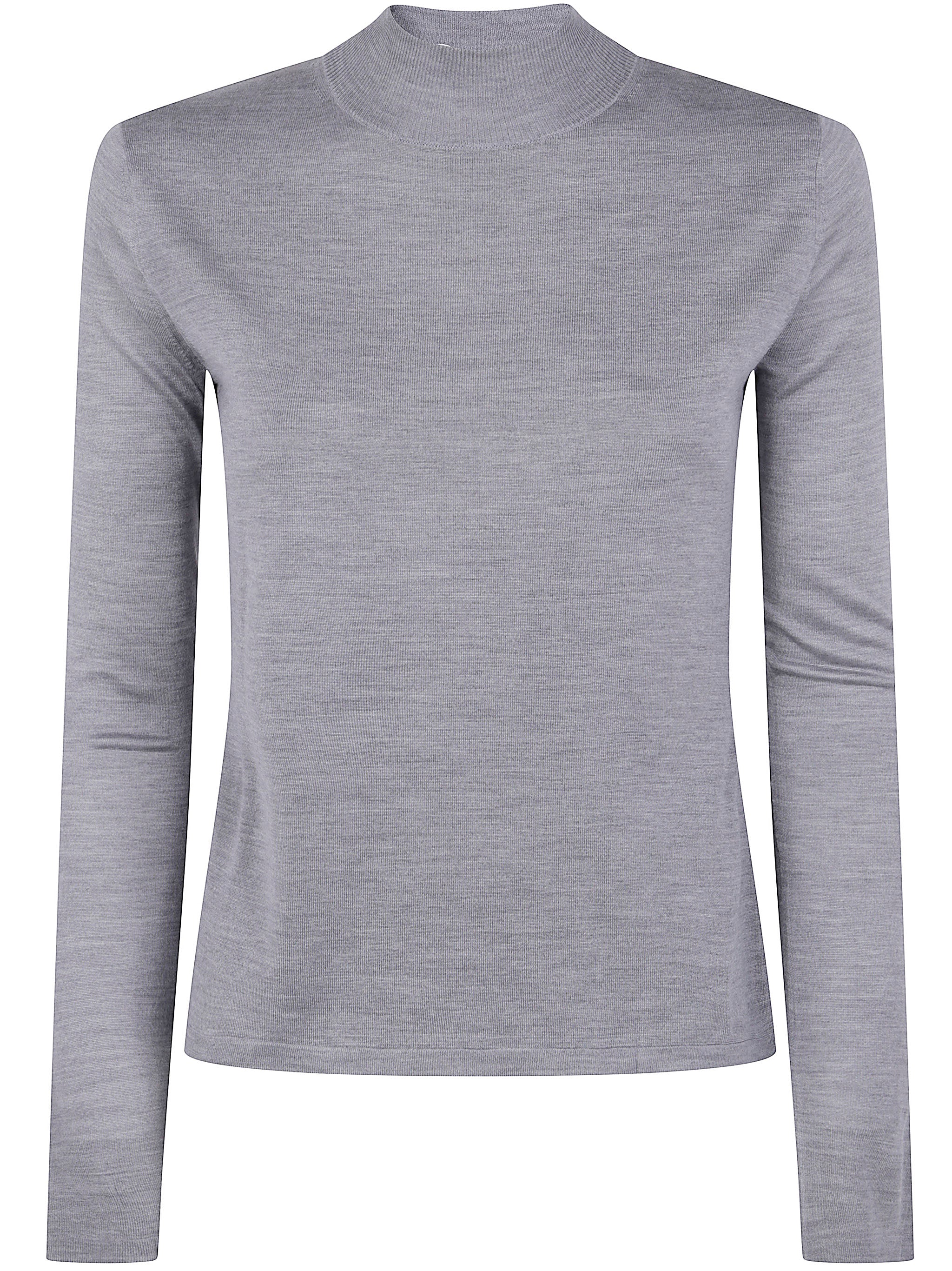 "FALESIA" SILKY TURTLE NECK SWEATER Max Mara GREY XS