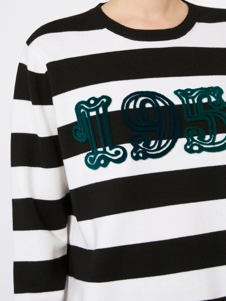 VITERBO - WOOL SWEATER WITH EMBROIDERY Max Mara