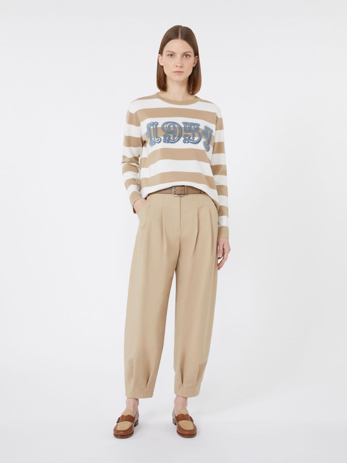EMBROIDERED WOOL VITERBO SWEATER Max Mara