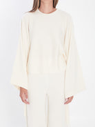 SWEATER IN FINE WOOL YARN Max Mara WHITE S