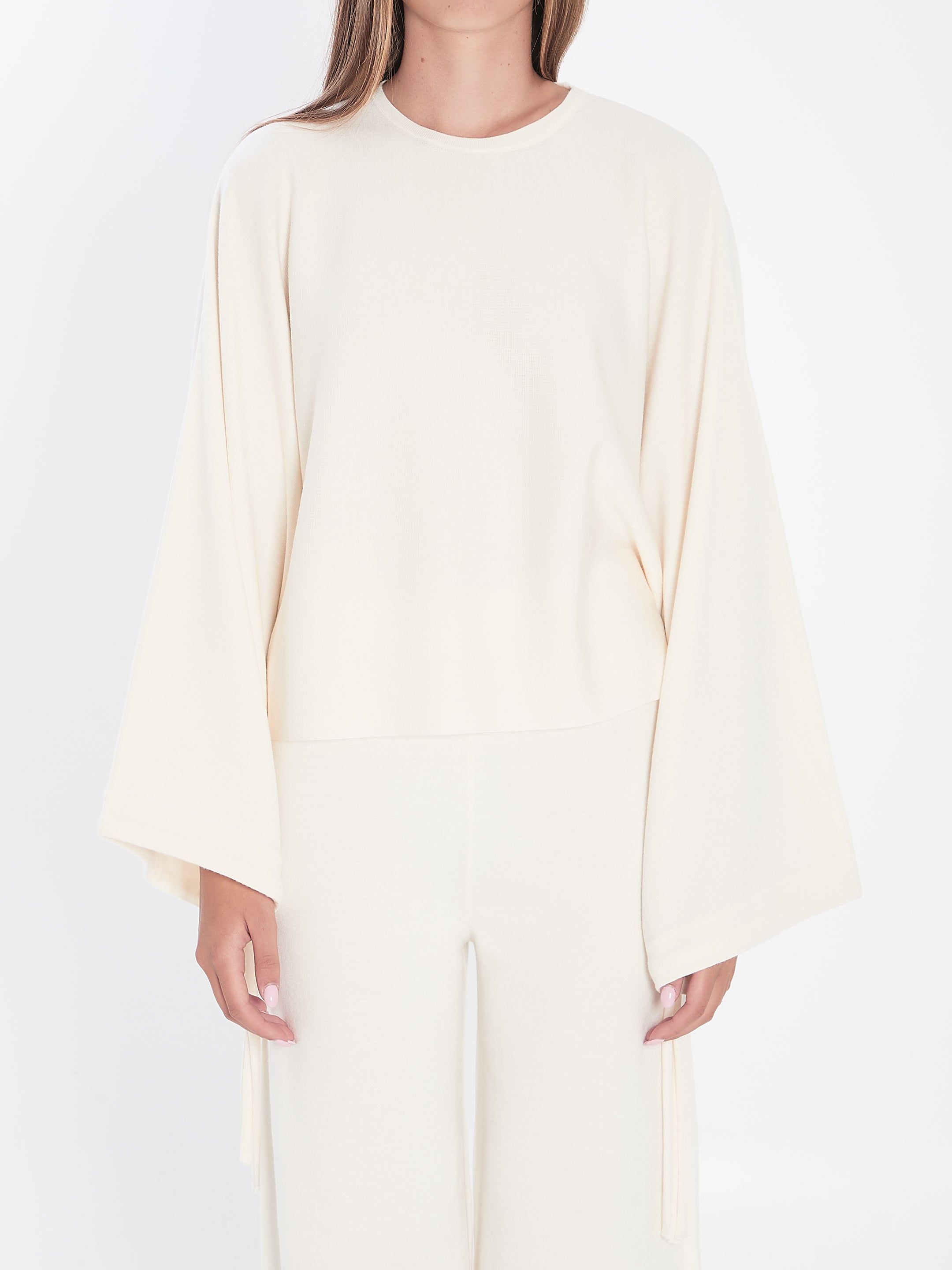 SWEATER IN FINE WOOL YARN Max Mara WHITE S