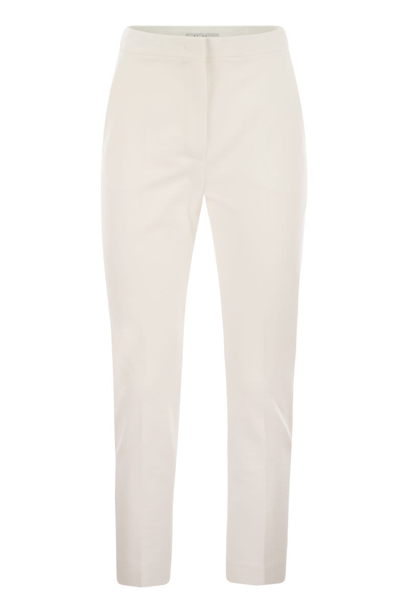PEGNO - VISCOSE JERSEY TROUSERS Max Mara WHITE 46