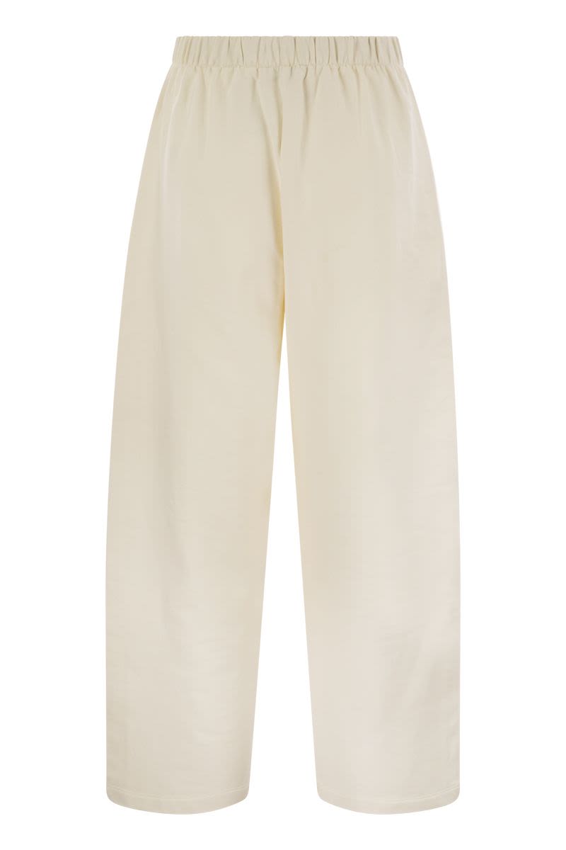 FILOVIA - SILK AND COTTON FLEECE TROUSERS Max Mara