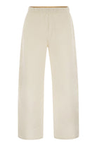 FILOVIA - SILK AND COTTON FLEECE TROUSERS Max Mara WHITE XS