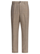 WOOL BROWN TROUSERS NN07 BROWN 31/32