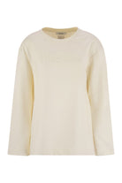 BERMA - SILK AND COTTON SWEATSHIRT Max Mara WHITE XS