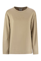 BERMA - SILK AND COTTON SWEATSHIRT Max Mara CARAMEL XS